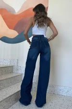 Baggy - Classic Navy Blue Jeans. - Image 2